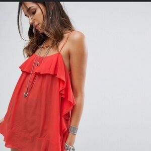 Intimately agree People Large Cascades ruffle tank top